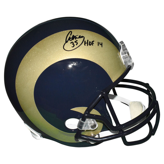 Aeneas Williams Signed Hof 14 Inscription St. Louis Rams Full-Size Replica 2000-16 Throwback Football Helmet | Jsa