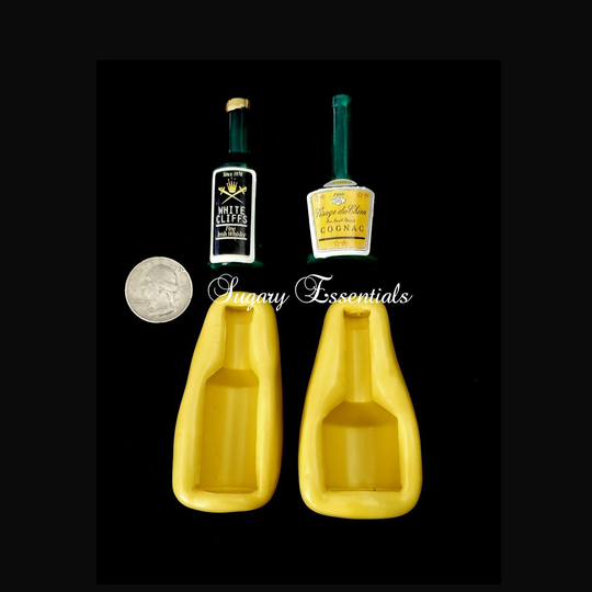 2 Pcs. Liquor Bottle Molds