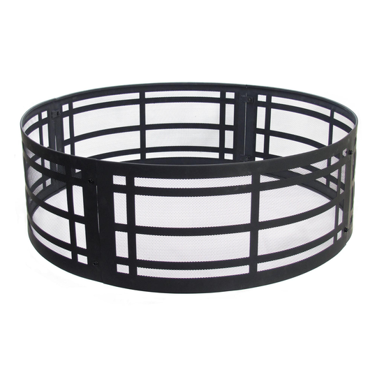 Black Steel Juniper Fire Pit Ring - Metal by World Market