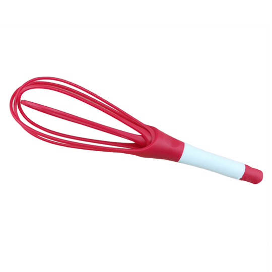 Plastic Manual Rotary Egg Beater Mixer Blender Cream Butter Whisk Kitchen Gadget - red