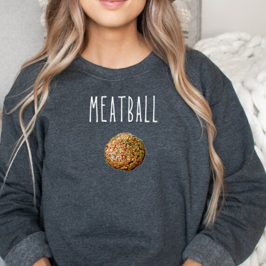 Meatball Unisex Heavy Blend Crewneck Sweatshirt For Italian Gift, Lover, Cook, Nonna Gift