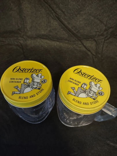 Set Of 2 Oster Mini-Blend Containers - Blend & Store Osterizer Blender