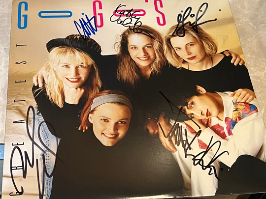 The Go Go's Full Band Signed Autographed Vintage Greatest Hits Record Album Lp