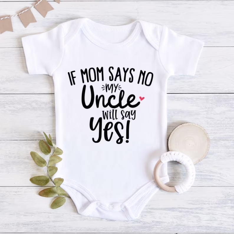 Uncle Baby Bodysuit, Funny Pregnancy Announcement, Gift, Shower Reveal