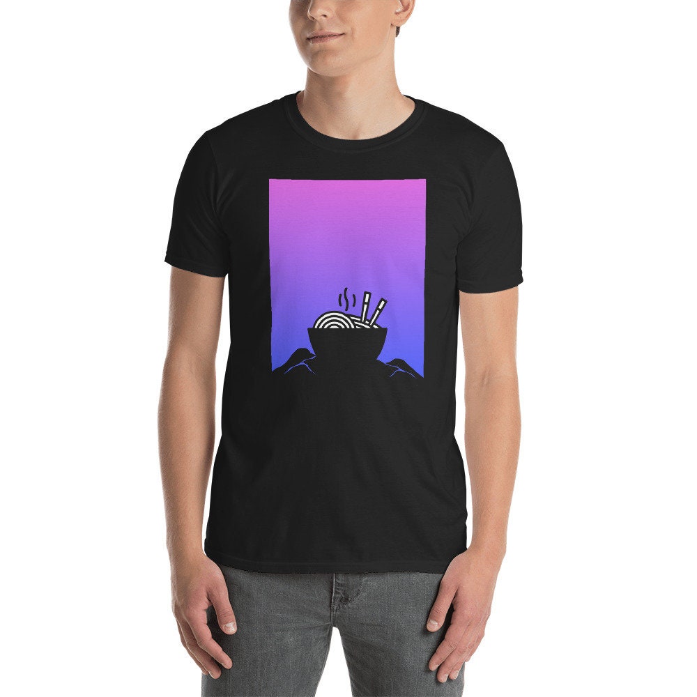 Anime Ramen - 90S Aesthetic Vaporwave T-Shirt | Unisex