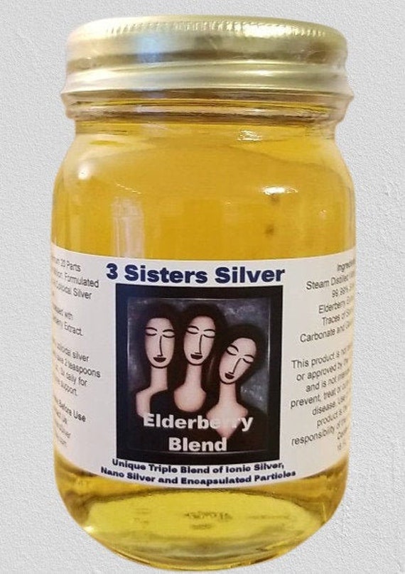 3Ss-Elderberry Blend 20 Ppm Colloidal Silver-16 Ounces