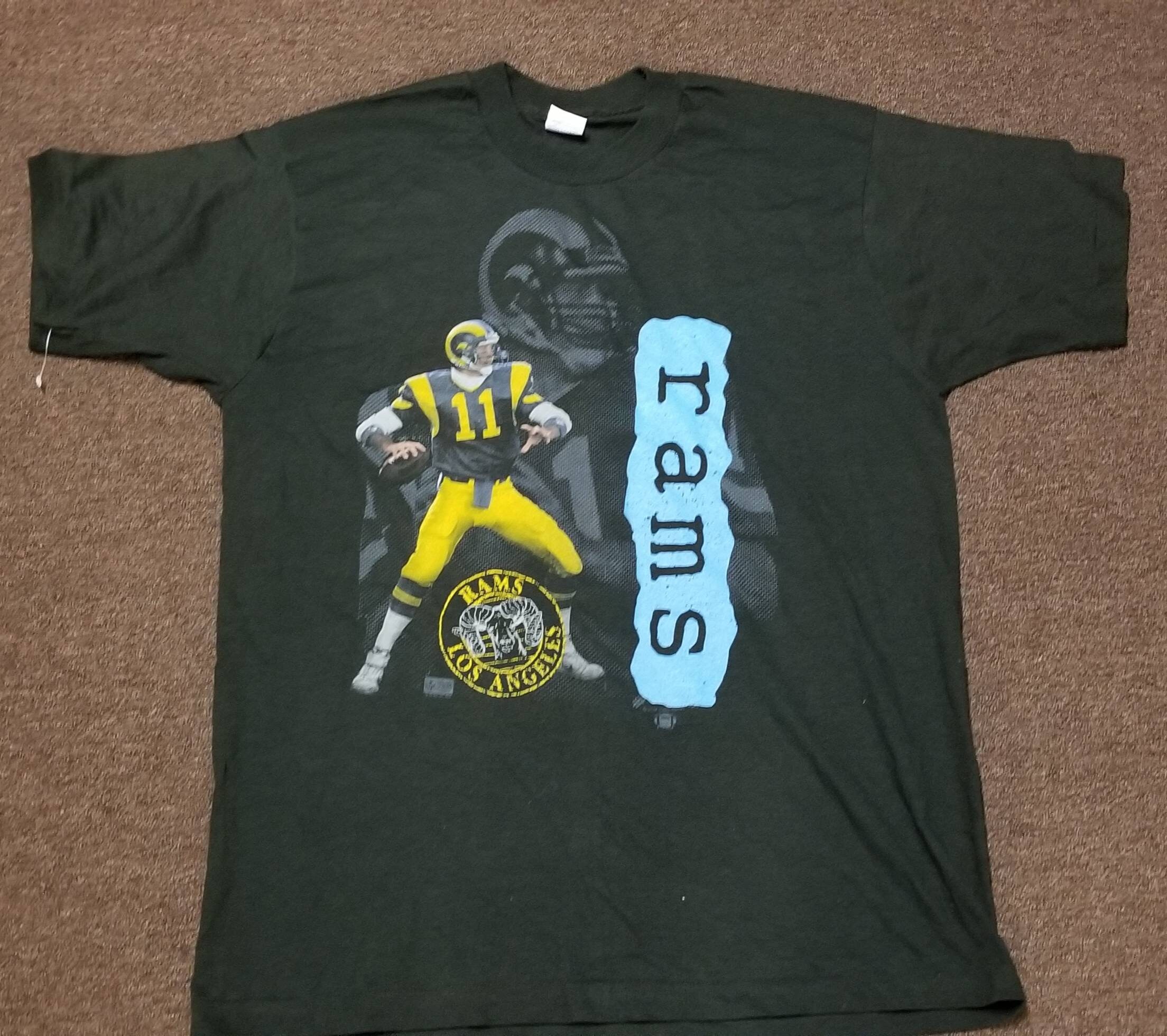 New Original 1990 Xl La Rams Sweater , 90S Vintage La , Los Angeles Rams Salem Sportswear Shirt, Jim Everett Shirt