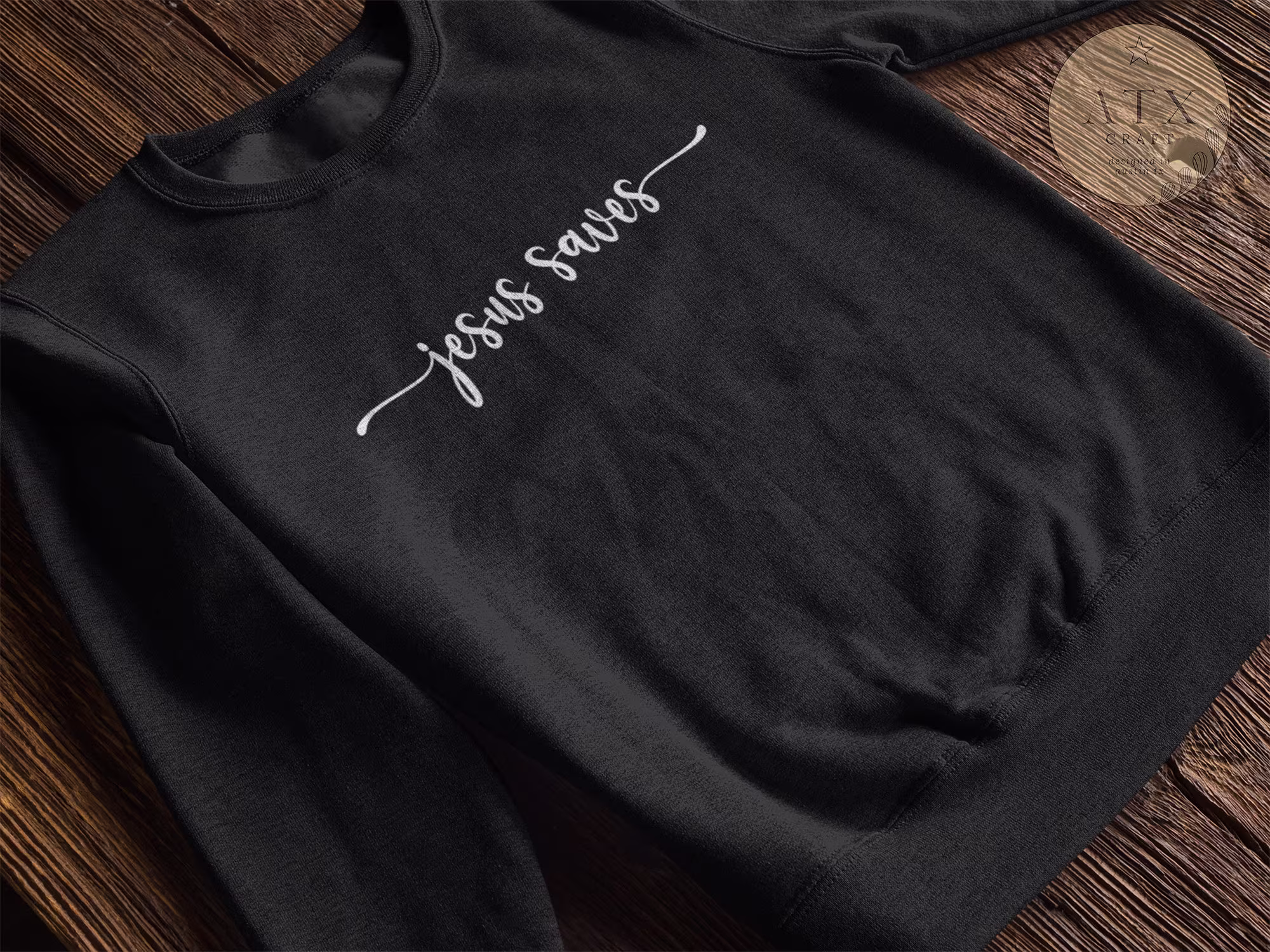 Jesus Saves, Unisex Heavy Blend Crewneck Sweatshirt, Christian Comfy Clothing, Way Maker
