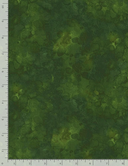 Forest Green Solid-Ish Blender Kimberly Einmo 44 Inches Wide 100% Quilting Cotton Fabric Tt-C6100-Kim-Forest