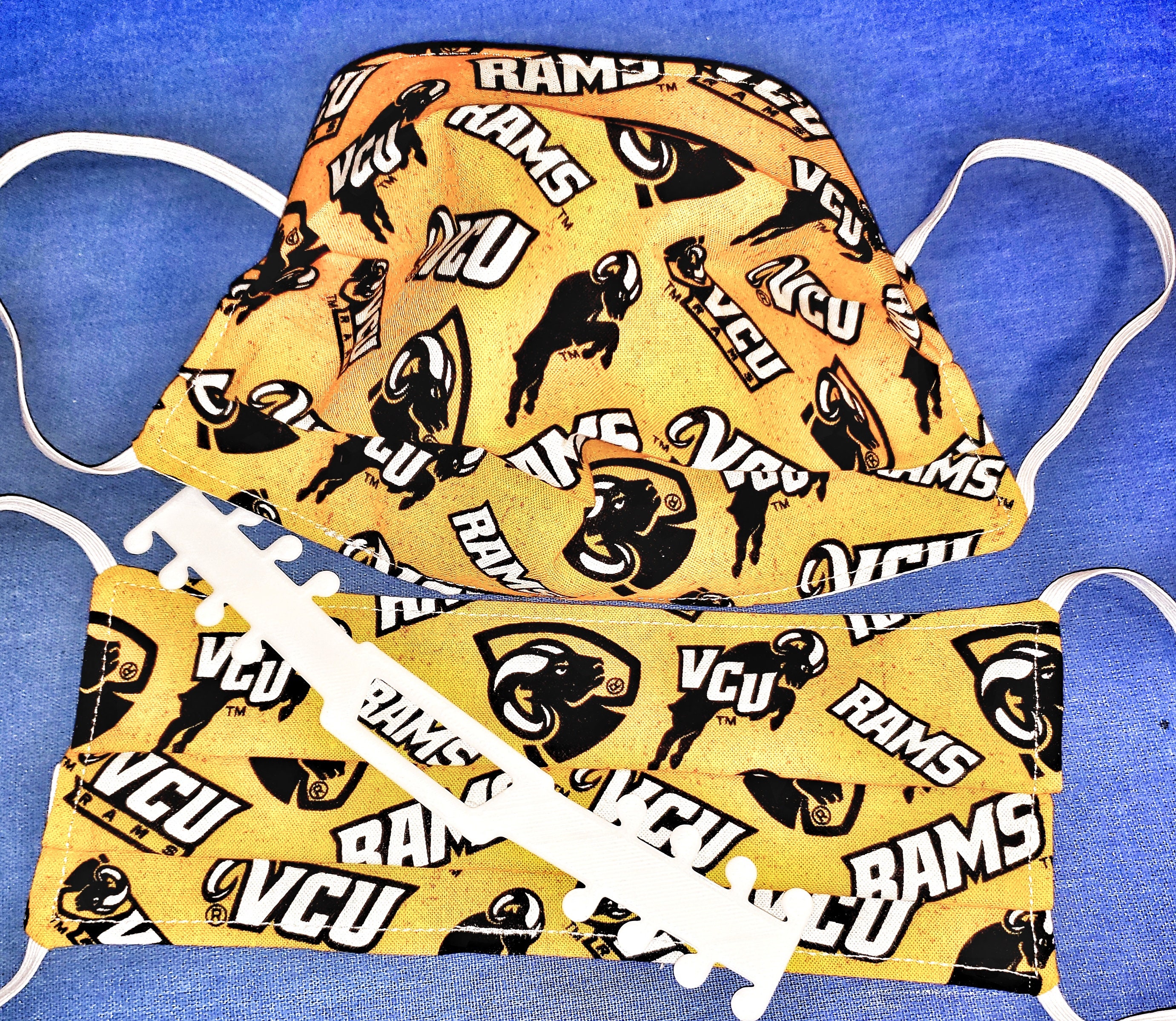 Virginia Commonwealth University Vcu Rams Washable Reusable Face Mask With Comfort Clip