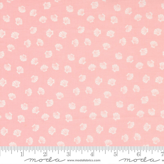 Lucky Shells Blender in Shell The Sea & Me By Stacy Lest Hsu For Moda Fabrics 20798 19 ... Pink, Light Coral, Shell, Clam Shell