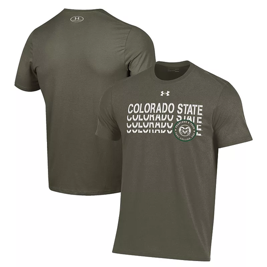 Men's Under Armour Olive Colorado State Rams Freedom Repeat Performance T-Shirt, Size: Small, Multicolor