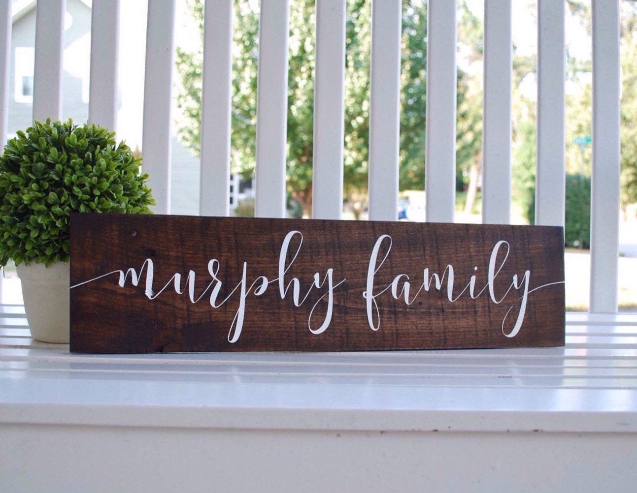 Family Wood Sign I Blended Family Families Wedding Gift Home & Living Decor Signs