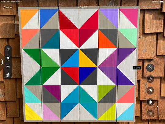 Bright Star Barn Quilt On Western Red Cedar