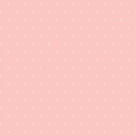 Shining Bright Rose, Blender Fabric, Pink Fabric, Star Geometric Art Gallery Quilting Cotton Fabric