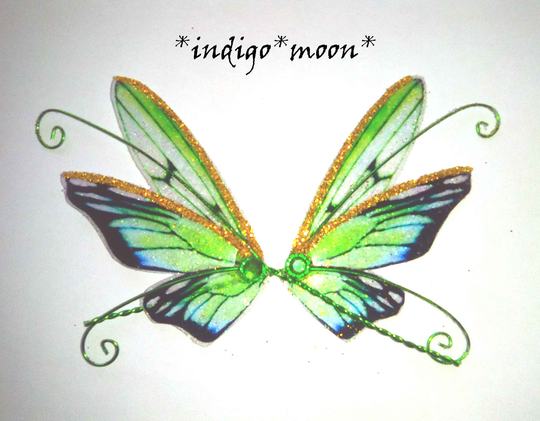Ooak Handmade Small 2 Inch Fantasy Fairy Wings For Dolls
