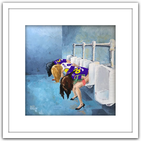 Los Angeles Rams Edition " Ladies Line Was Too Long" White Frame