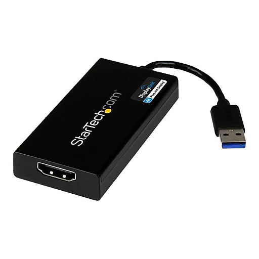 StarTech USB 3.0 To 4K HDMI External Multi Monitor Video Graphics Adapter, Black