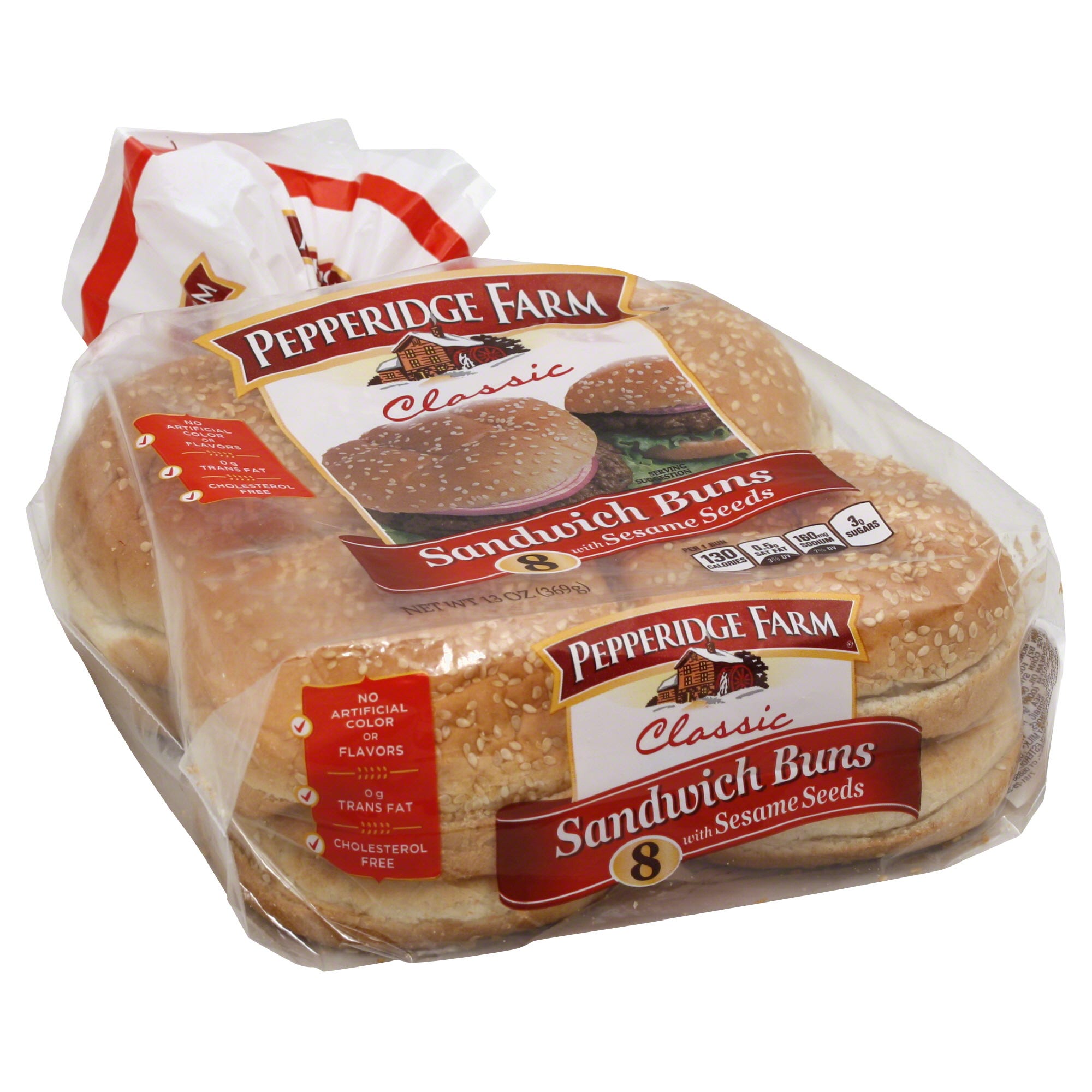 Pepperidge Farm Sandwich Buns, with Sesame Seeds 8 buns 13 oz (369 g)