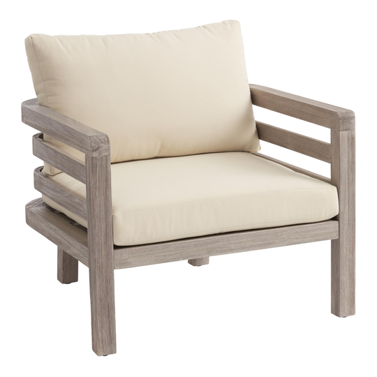 Graywashed Acacia Marciana Outdoor Patio Chair by World Market