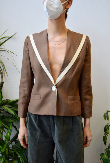 Linen Blend "Edward Chapman" Blazer Suit Jacket