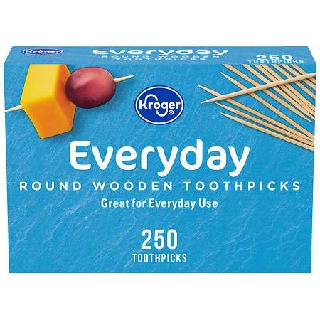 Kroger Round Wooden Toothpicks - 250.0 ea