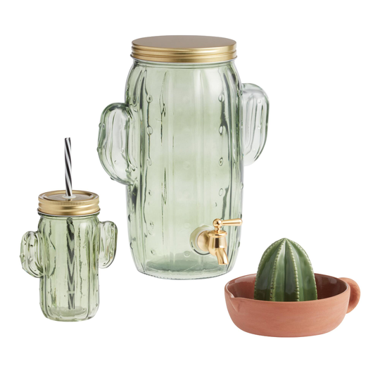 Green Cactus Drinkware Collection by World Market