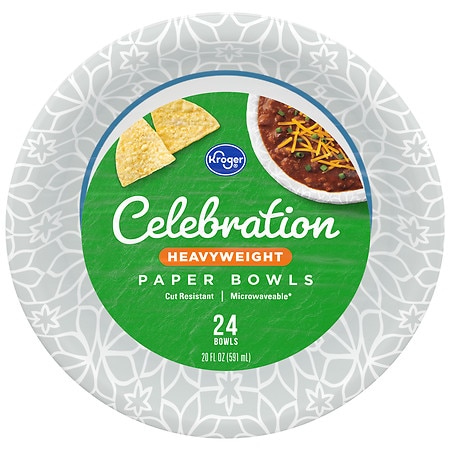 Kroger Heavy Weight Paper Bowls - 24.0 ea