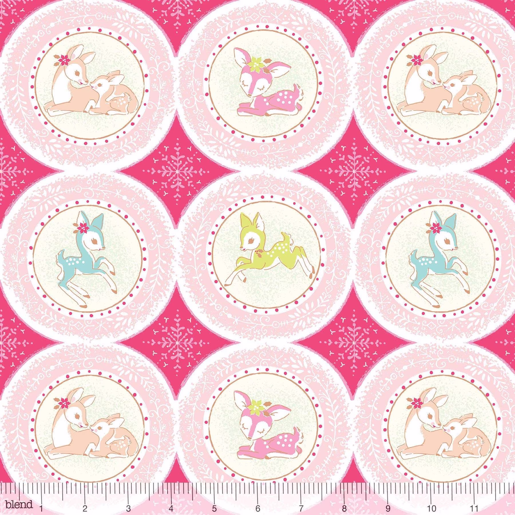 Blend Fabrics Christmas Dear - Delightfully // 100% Cotton Quilting Fabric Woodland