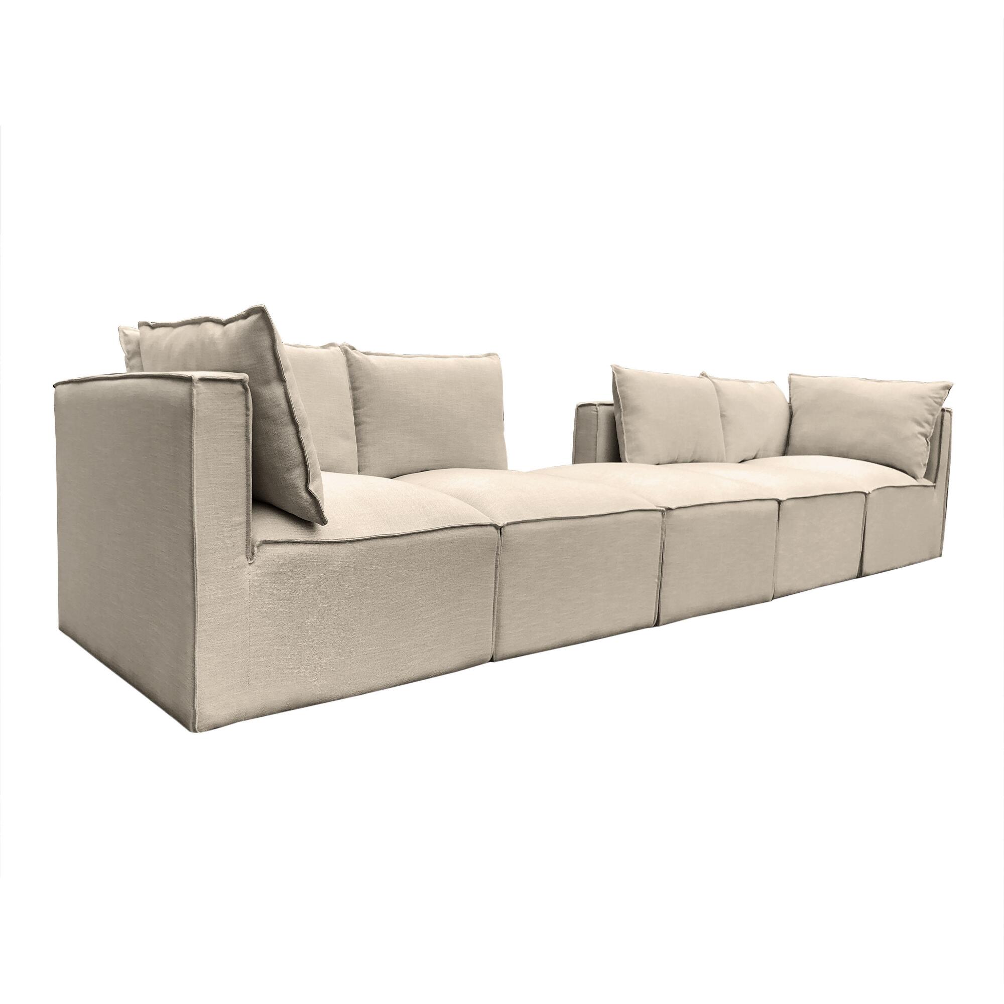 Oatmeal Tyson 5 Piece Modular Sofa by World Market
