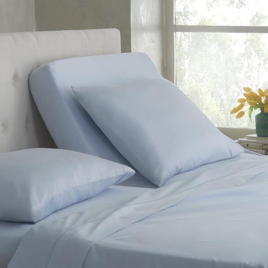 WestPoint Home Martex Split King Sheet King 400-Thread Count Cotton Blend Ballad Blue Bed Sheet | 028828985675