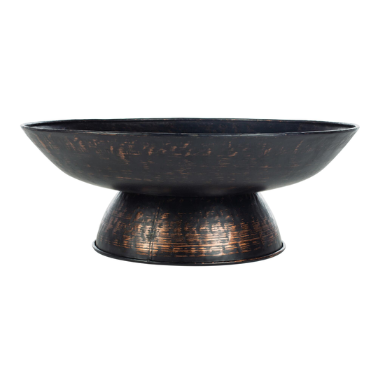 Black Iron Textured Fire Pit: Black/Metallic by World Market