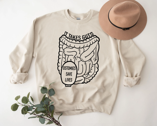 Ostomies Save Lives Unisex Sweatshirt | Ibd Ostomy Chronic Illness Spoonie Grace & Brace