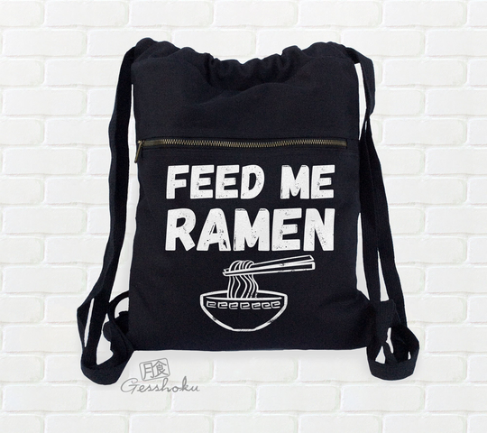 Funny Anime Backpack Feed Me Ramen Bag Japanese Food Bowl Foodie Gift College Backpack