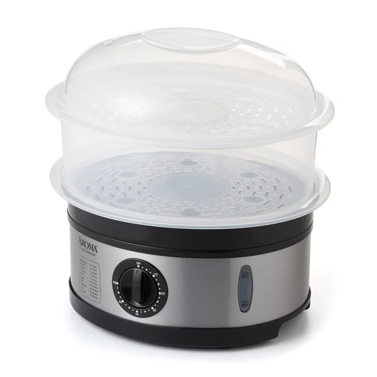 Aroma 5-qt. Two-Tiered Electric Food Steamer, Multicolor, 5 QT