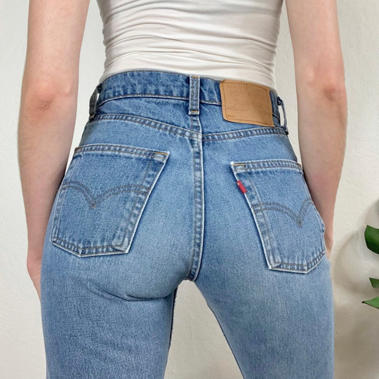 xs/25 Vintage 510 Medium Wash Slim Fit Straight Leg Levis