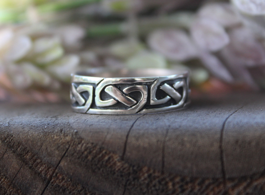 Celtic Symbol Sterling Silver Ring ~ Gift For Him