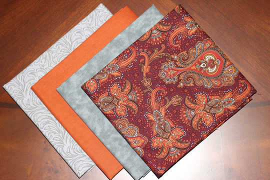 Fat Quarter Bundle Precuts. Kona Bay & Penny Rose Fabric's Fat Combination, A 4 Piece Bundle