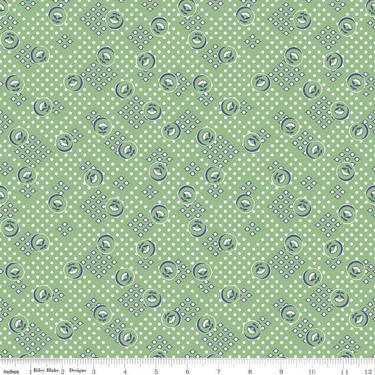 Cook Book Collection Vintage Leaf Yardage | 43" X 44" Wide By Lori Holt Of Bee in My Bonnet For Riley Blake Designs C11766 Leaf