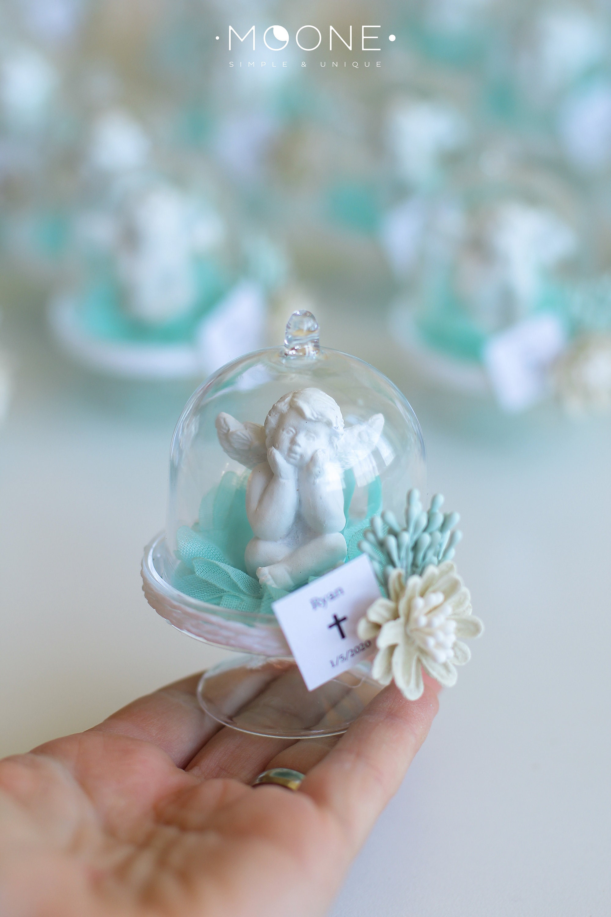10Pcs Baptism Favors, Christening Favors For Boys, Girl, Angel Baby Shower Boys