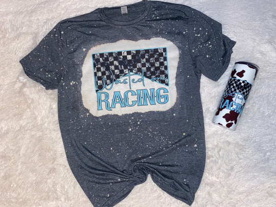 Wasted On Racing 20Oz Tumbler & Bleached Tee Bundle