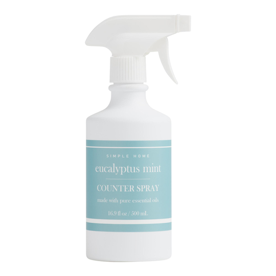 Simple Home Eucalyptus Mint Essential Oil Counter Spray: White - Plastic by World Market