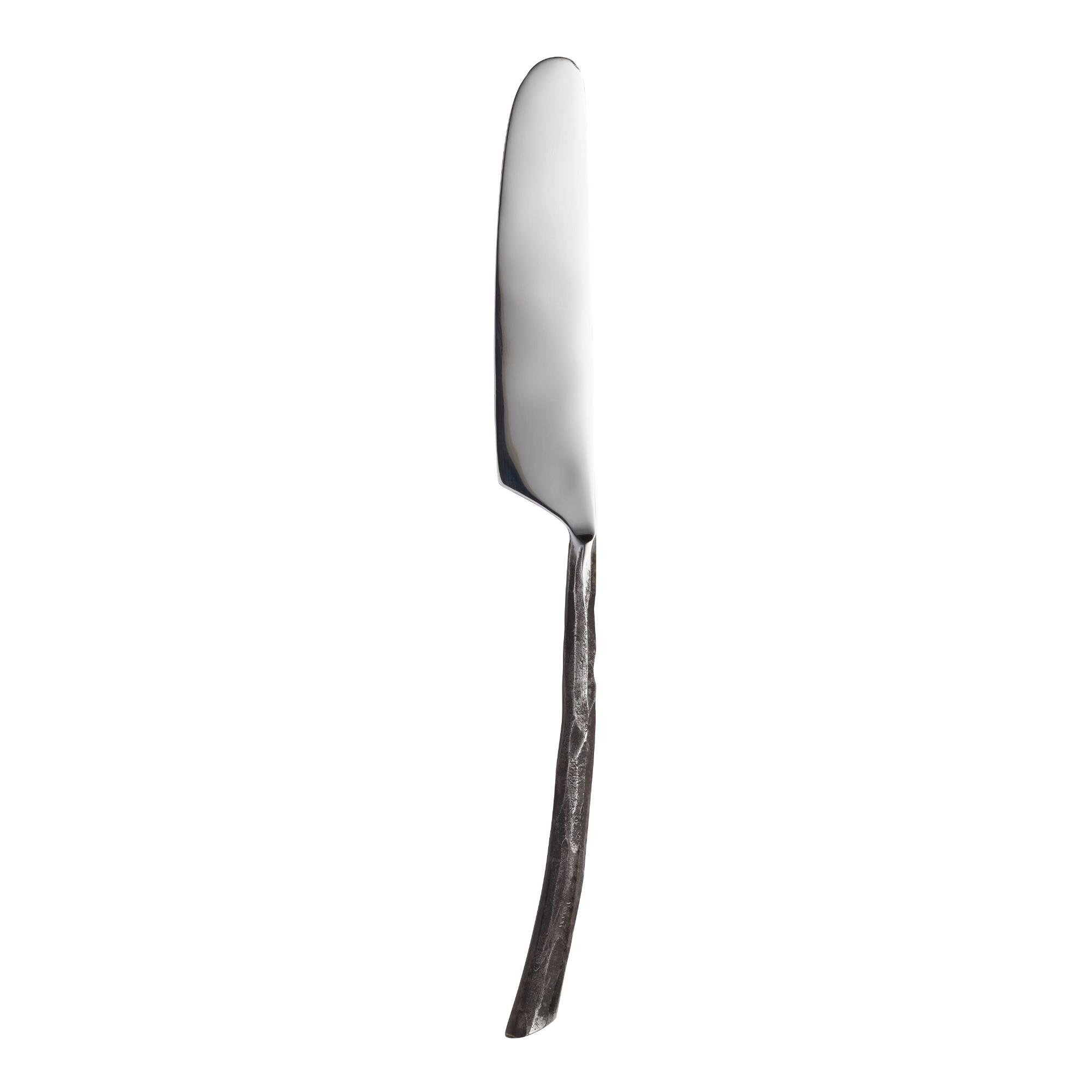 Twig Dinner Knives Set of 4: Silver - Stainless Steel by World Market