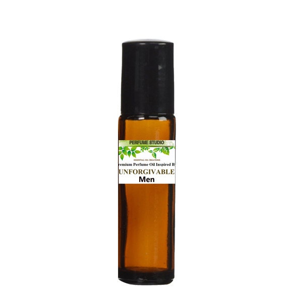 Premium Pure Parfum Oil Blend. Similar Base Notes & Fragrance Accords To Unforgivable Cologne For Men. 10 Ml Amber Glass Roll On