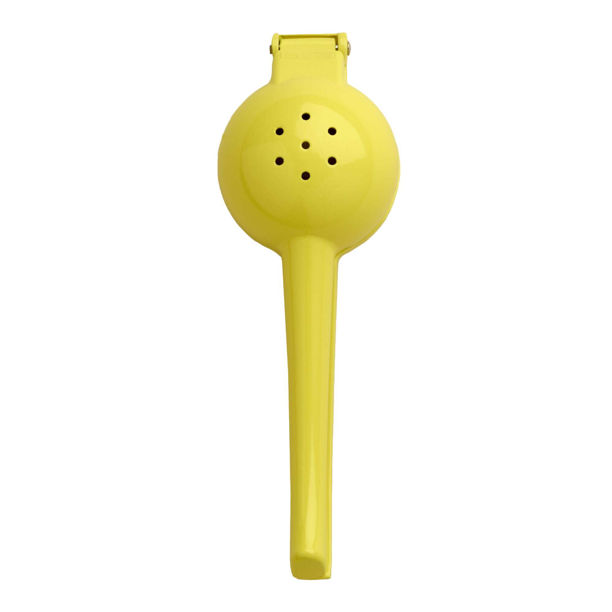 Yellow Metal Handheld Lemon Juicer - Plastic by World Market