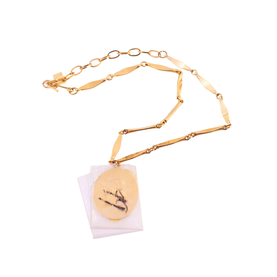 Pastelli B Initial Necklace