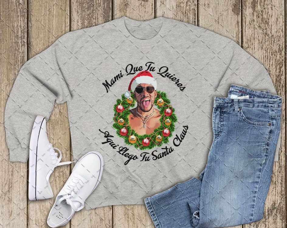 Bad Bunny Christmas Unisex Heavy Blend Crewneck Sweatshirt