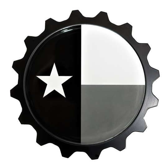 Texas Flag Black Grille Badge - Fits Many Vehicles Like Fj Cruiser & 4Runner 5Th Gen/Newer Tacoma & Tundra