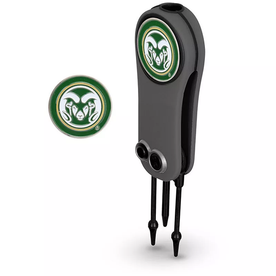 Colorado State Rams Switchblade Repair Tool & Two Ball Markers, CST Team