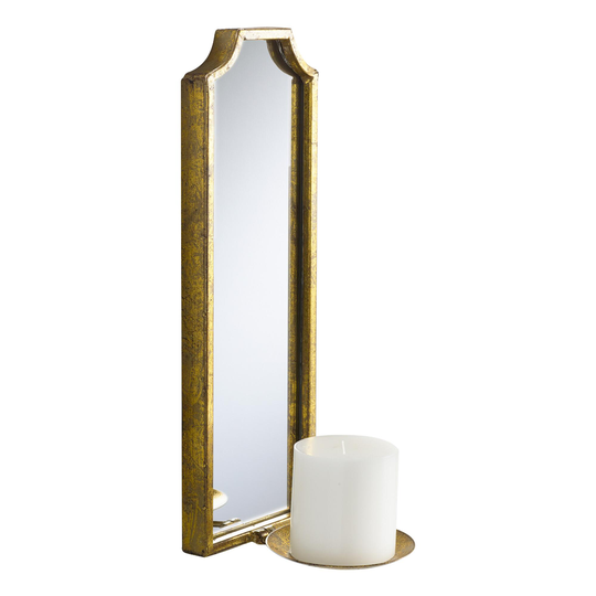 Rectangular Antique Gold Mirrored Emma Wall Sconce by World Market